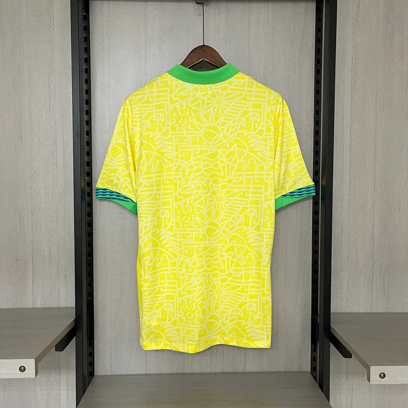 Camisa Brasil Home 24/25 s/n° Torcedor Nike Masculino - Amarela