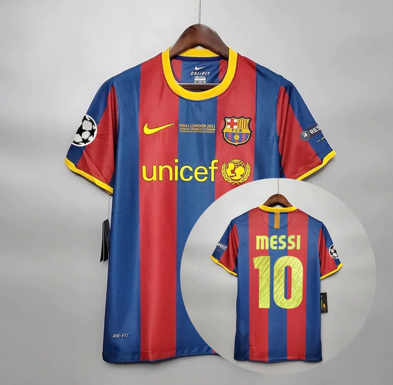 Camisa do Barcelona 2010/11 com nome e número do