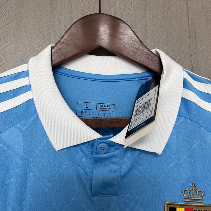 Camisa Bélgica Away 24/25 s/n° Torcedor Adidas Masculino - Azul celeste