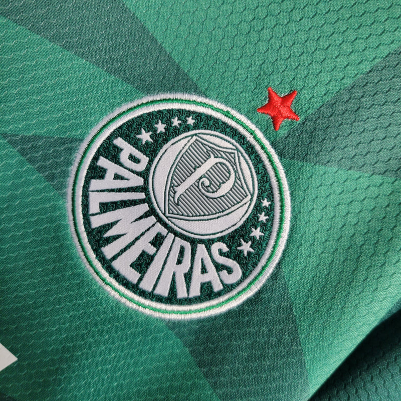Kit Infantil Palmeiras Home 23/24 Camisa + Shorts Puma Unissex - Verde