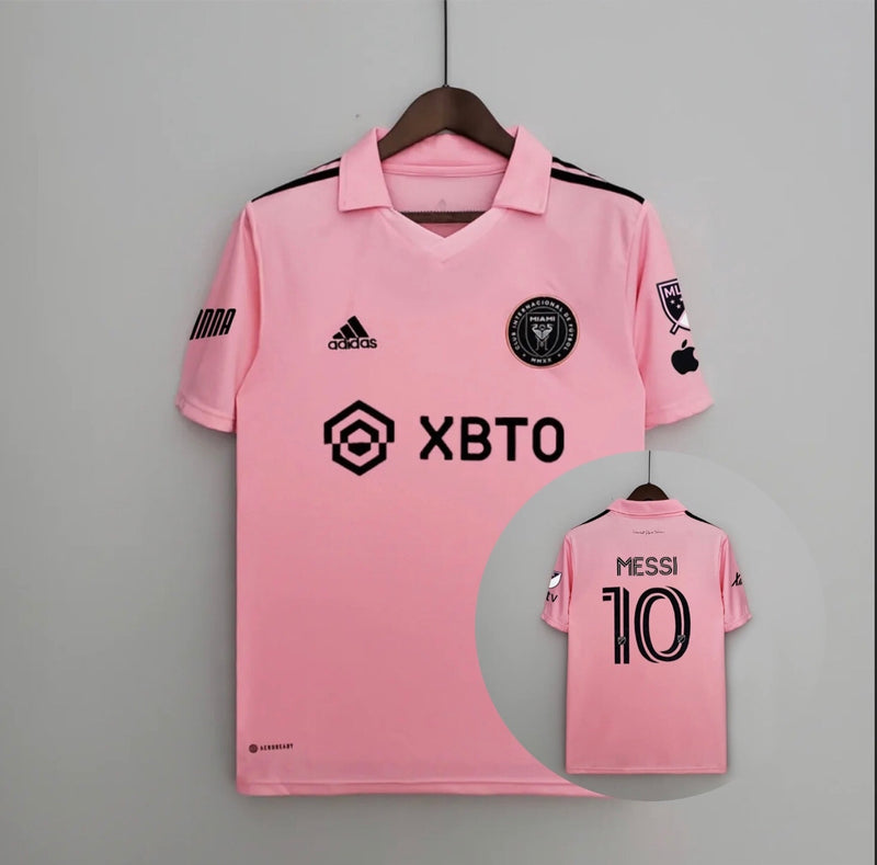 Camisa Inter Miami 2022/23 com o nome e número do Messi - rosa