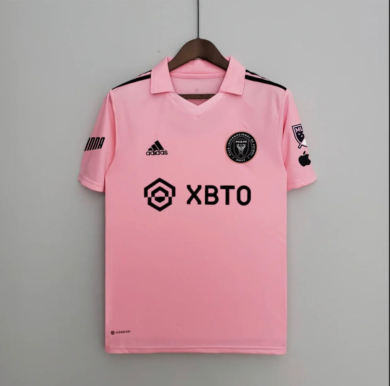 Camisa Inter Miami 2022/23 com o nome e número do Messi - rosa
