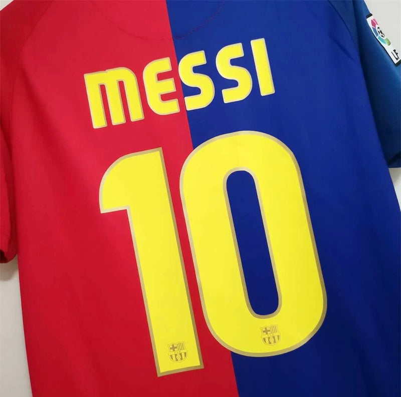 Camisa do Barcelona 2008/09 Com nome e número do Messi