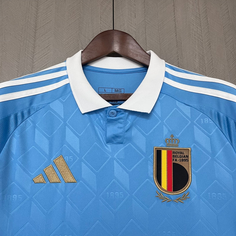 Camisa Bélgica Away 24/25 s/n° Torcedor Adidas Masculino - Azul celeste