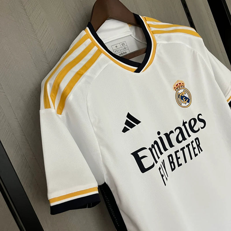 Camisa Real Madrid Home 23/24 - Torcedor Adidas Masculino - Branco