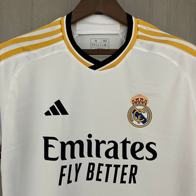 Camisa Real Madrid Home 23/24 - Torcedor Adidas Masculino - Branco