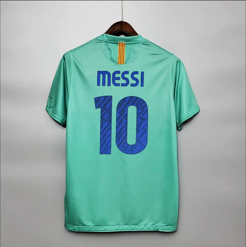 Camisa do Barcelona 2010/11 com o nome e número do Messi - Azul