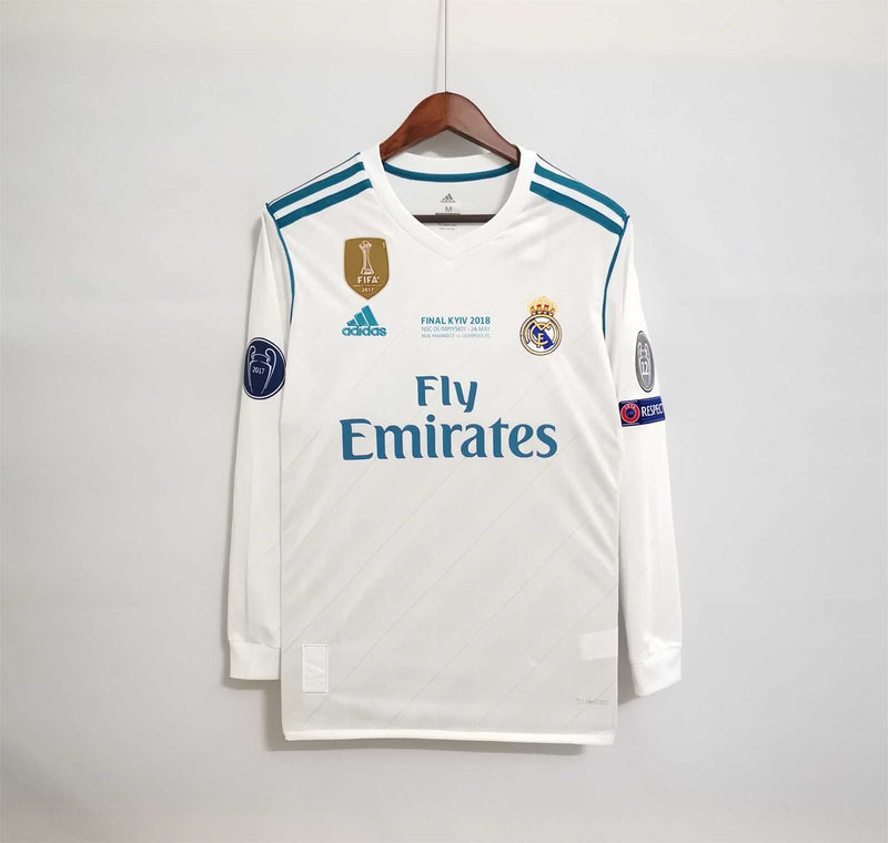 Real Madrid 2017-18 Ronaldo Casa manga larga