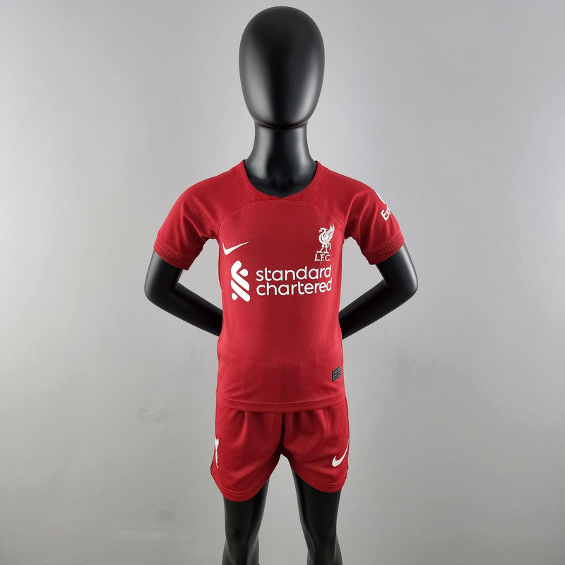Conjunto Infantil Liverpool 2022/23 - Home - ResPeita Sports 