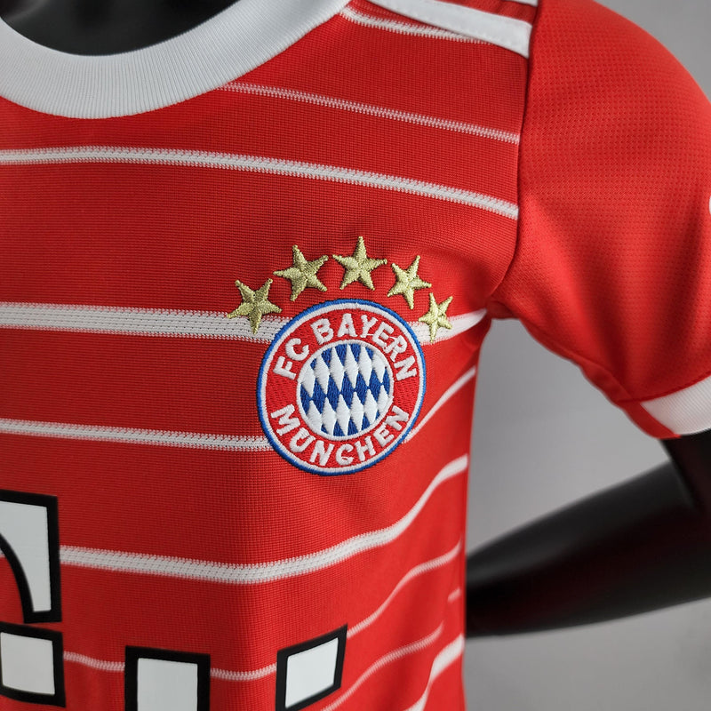 Conjunto Infantil Bayern de Munique 2022/23 - Home - ResPeita Sports 