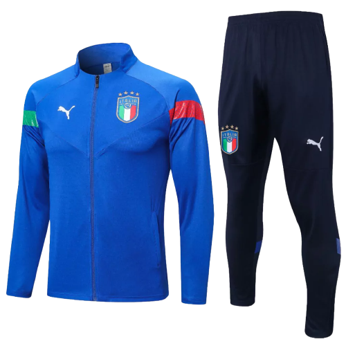 Agasalho de Viagem Seleção Itália - Masculino - Azul e Azul Marinho