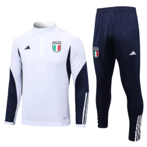 Conjunto de Treino Seleção Itália - Masculino - Branco