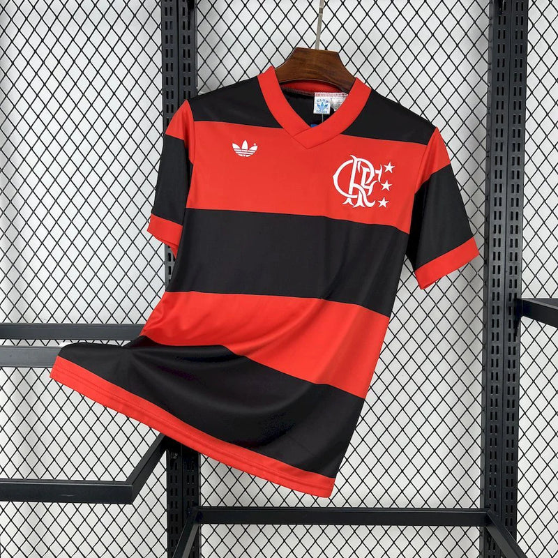 Camisa Flamengo Comemorativa Mundial 1981 - Torcedor Masculina Vermelha e Preta