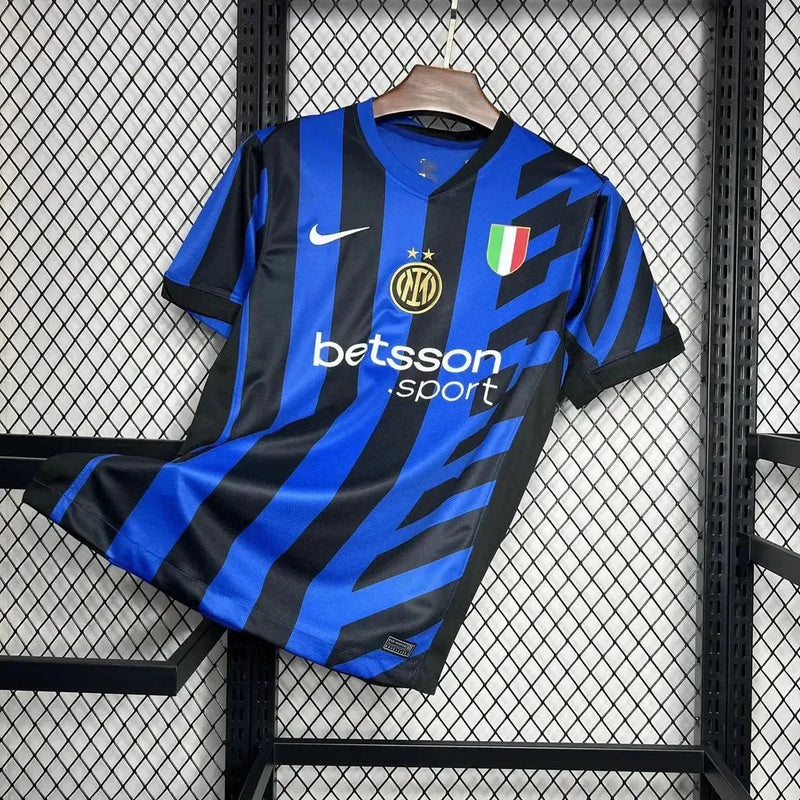 Camisa Inter de Milão Home 24/25 - Torcedor Masculina Preta e Azul