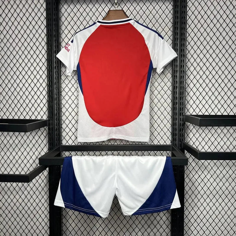 Camisa Arsenal Home 24/25 - Torcedor Infantil Vermelha e Branca