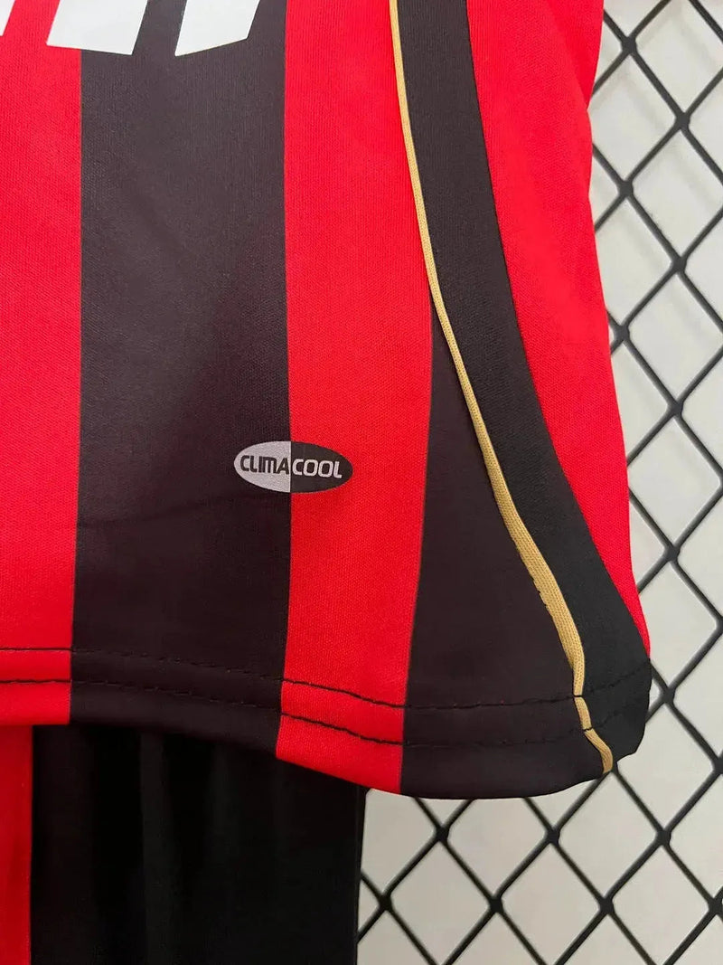 Camisa Ac Milan Retrô Home 2006/07 - Torcedor Infantil Dourada