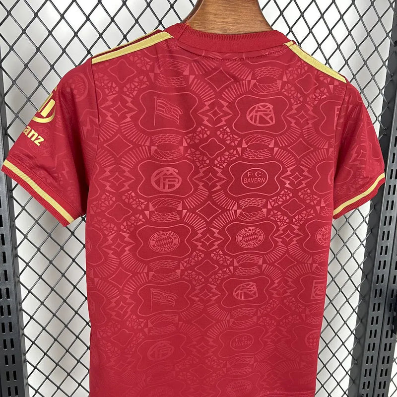 Camisa Bayern Munchen 125 Anos 25/26 - Torcedor Infantil Vermelha