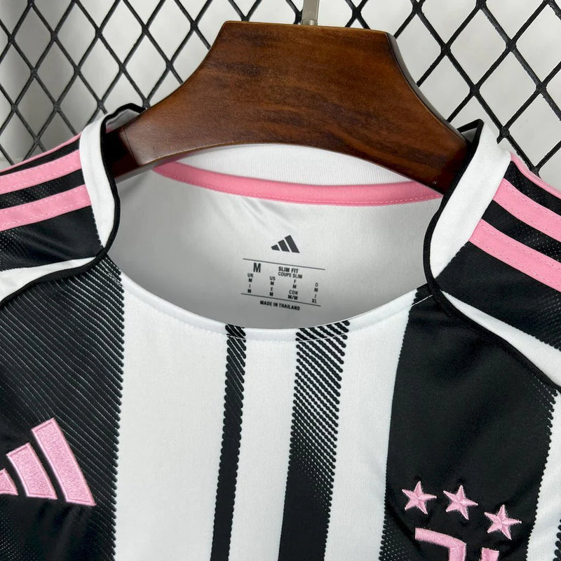 Camisa Juventus Home 25/26 - Torcedor Masculina Preta e Branca