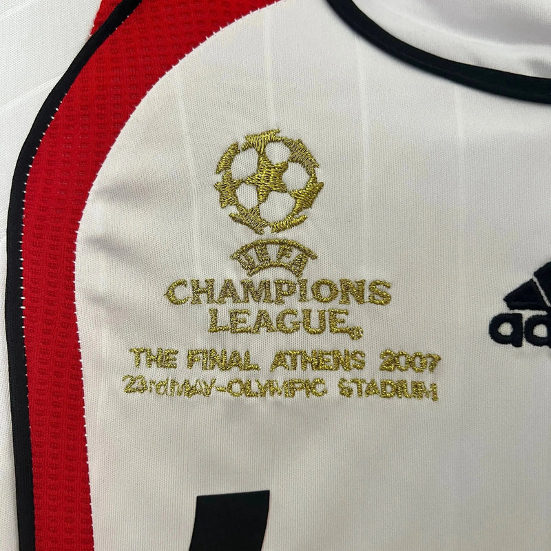 Camisa Ac Milan Retrô Away 2006/07 - Torcedor Infantil Branca