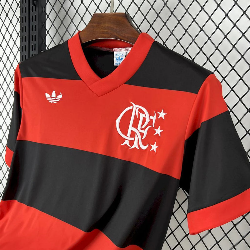 Camisa Flamengo Comemorativa Mundial 1981 - Torcedor Masculina Vermelha e Preta