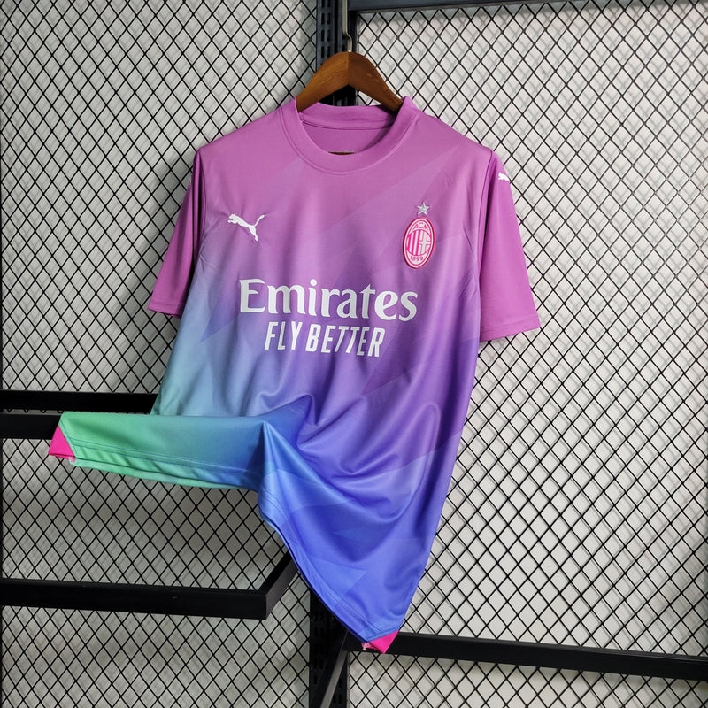 Camisa AC Milan III 23/24 Rosa Masculina