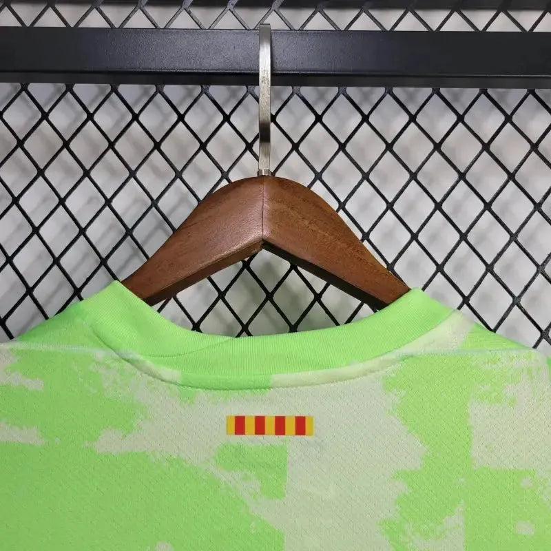 Camisa Barcelona TRAVIS SCOTT Third Away 24/25 - Torcedor Masculina Verde