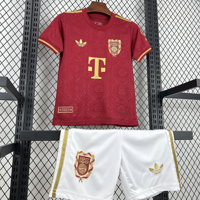 Camisa Bayern Munchen 125 Anos 25/26 - Torcedor Infantil Vermelha