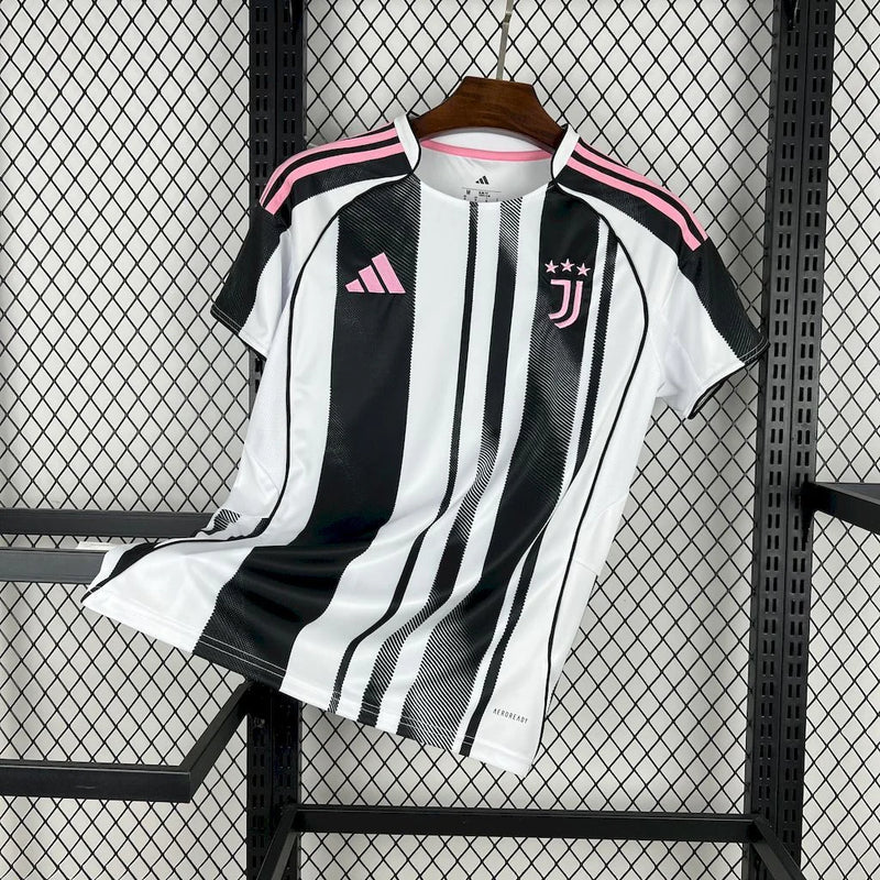 Camisa Juventus Home 25/26 - Torcedor Masculina Preta e Branca