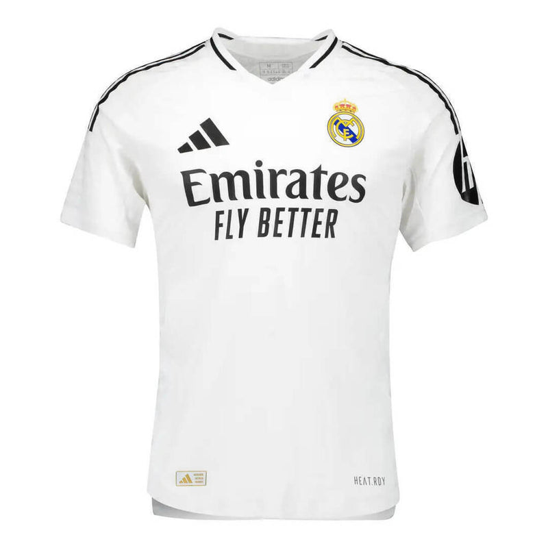Camisa Real Madrid I Mbappé 9 Torcedor 2024/25 Adidas Masculina - Branca