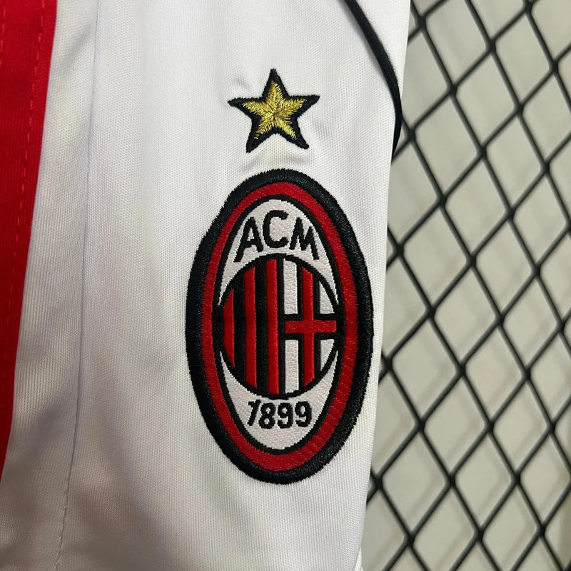 Camisa Ac Milan Retrô Away 2006/07 - Torcedor Infantil Branca