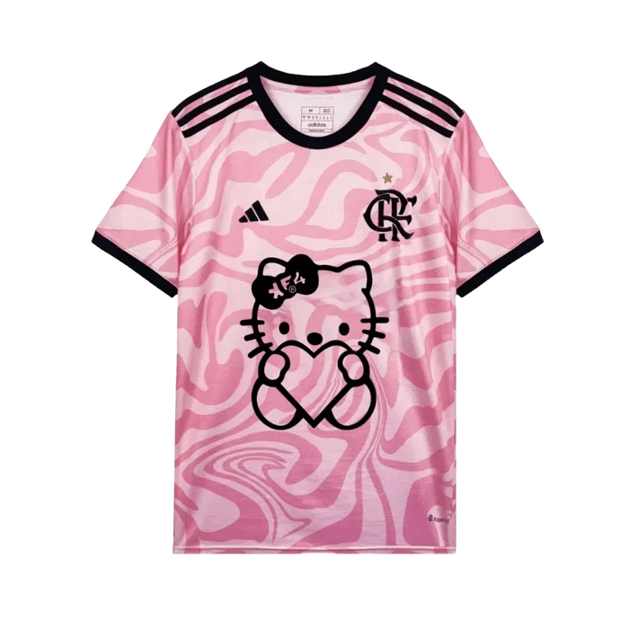 Camisa Flamengo Hello Kitty 25/26 - Torcedor Unissex Rosa