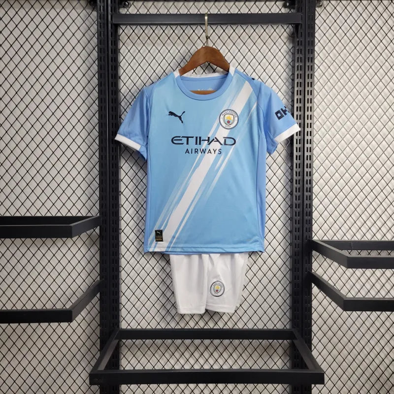 Camisa Manchester City Home 25/26 - Torcedor Infantil Azul