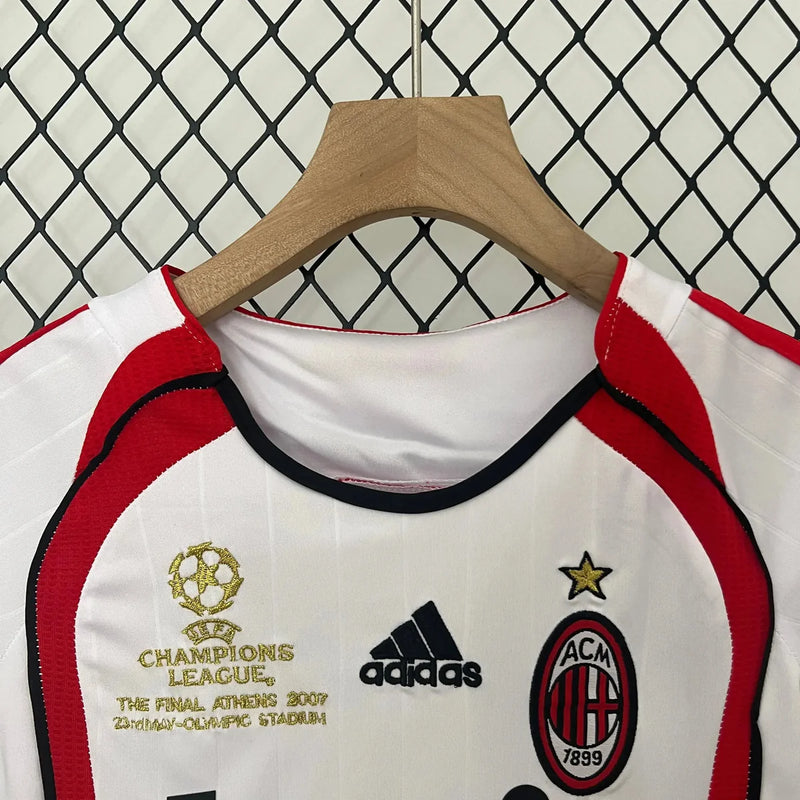 Camisa Ac Milan Retrô Away 2006/07 - Torcedor Infantil Branca