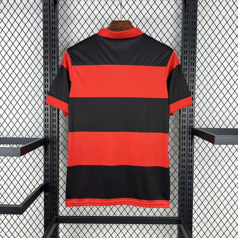 Camisa Flamengo Comemorativa Mundial 1981 - Torcedor Masculina Vermelha e Preta