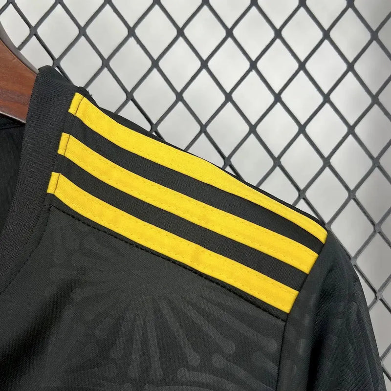 Camisa México Gold 25/26 - Torcedor Masculina Preta e Dourada