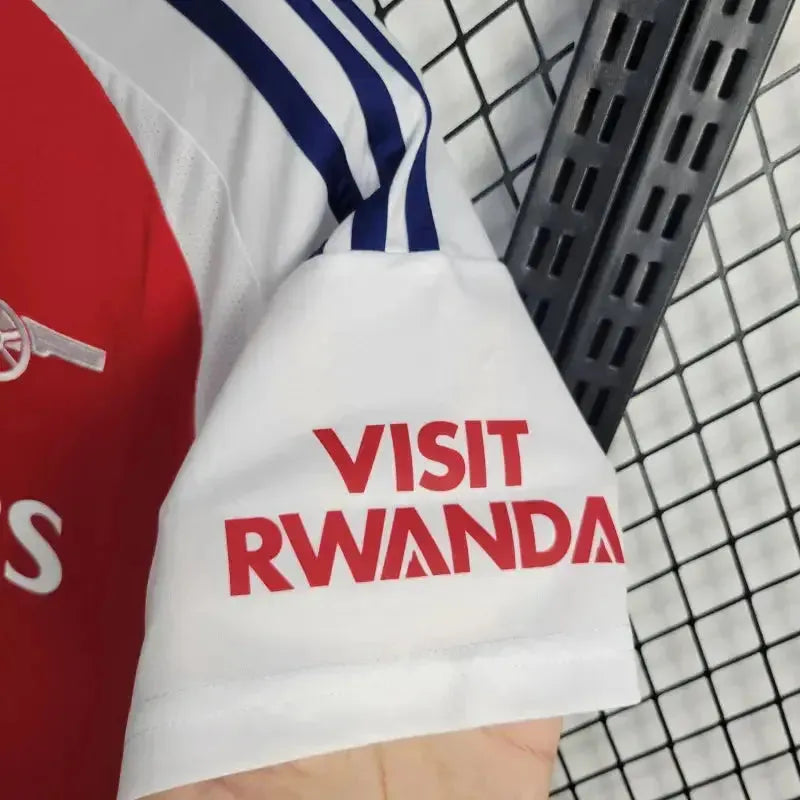Camisa Arsenal Home 24/25 - Torcedor Masculina Vermelha e Branca