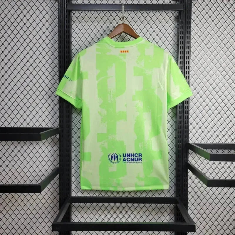 Camisa Barcelona TRAVIS SCOTT Third Away 24/25 - Torcedor Masculina Verde