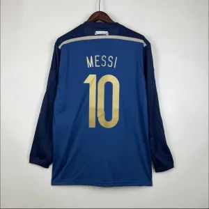 Argentina 2014 Messi World Cup Long Sleeve Away