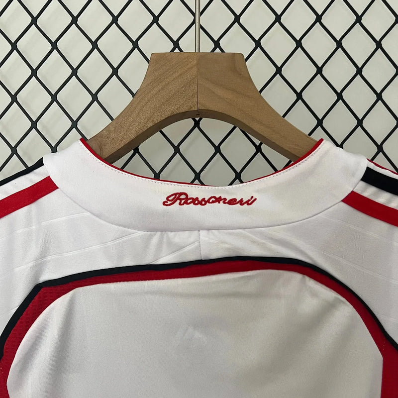 Camisa Ac Milan Retrô Away 2006/07 - Torcedor Infantil Branca