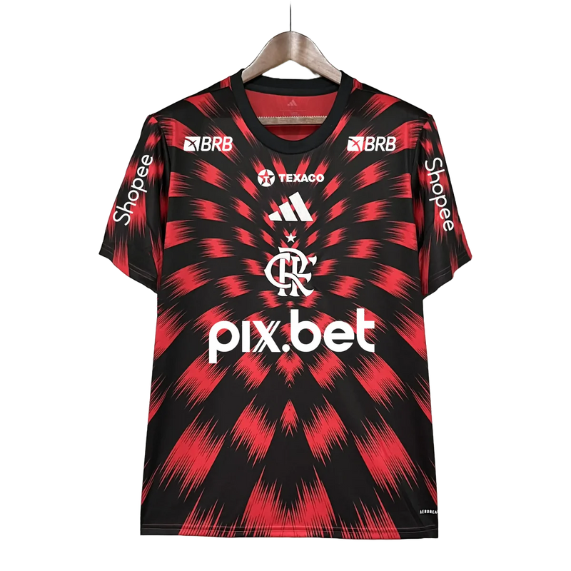 Camisa Flamengo Treino 25/26 - Torcedor Masculina + Patrocínios