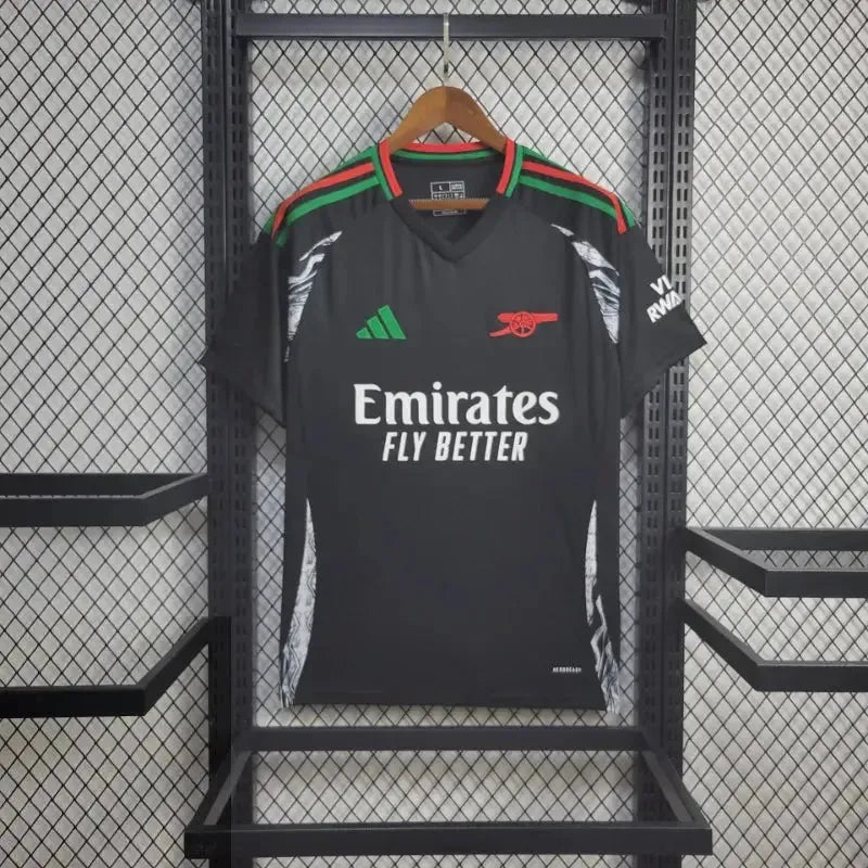 Camisa Arsenal Away 24/25 - Torcedor Masculina Preta