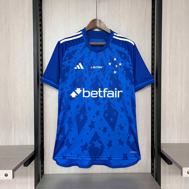 Camisa Cruzeiro Home 24/25 - Azul - C/ Patrocínio
