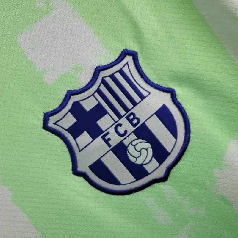 Camisa Barcelona TRAVIS SCOTT Third Away 24/25 - Torcedor Masculina Verde