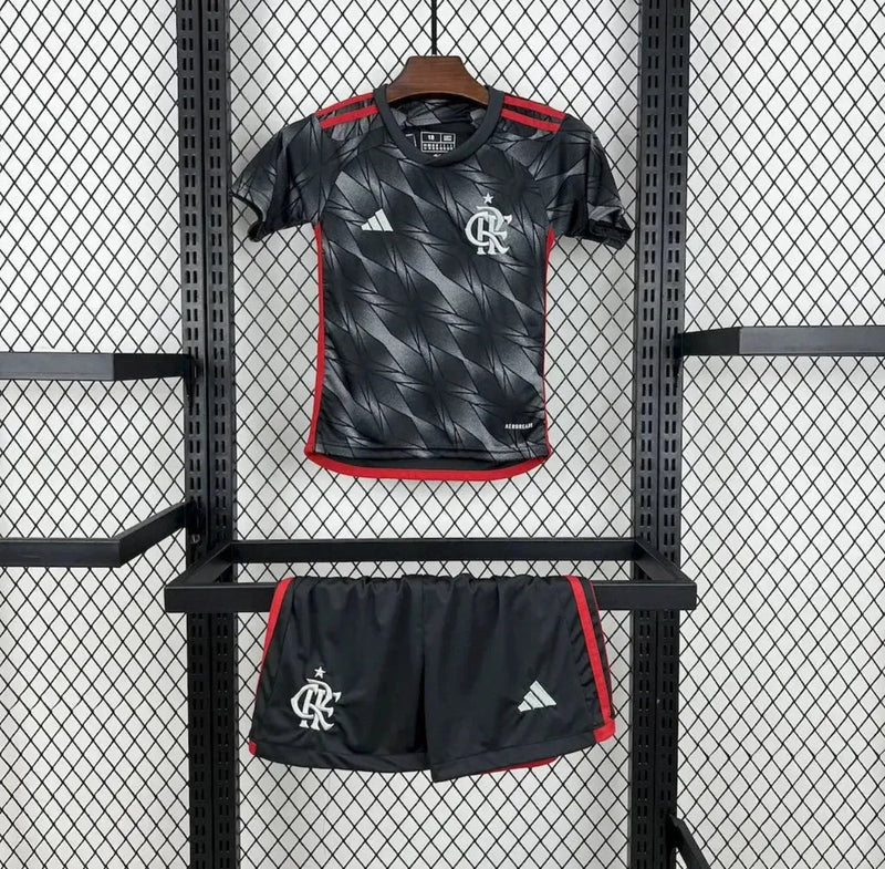 Camisa Flamengo Third Away 24/25 - Torcedor Infantil Cinza