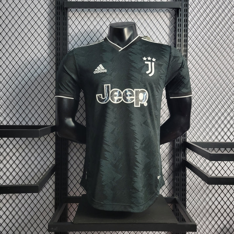 CAMISA DA JUVENTUS 22/23 BLACK VERSÃO PLAYER