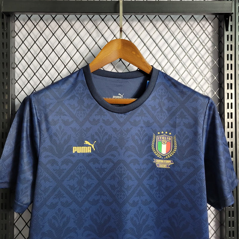 CAMISA DA SELEÇÃO DA ITALIA 22/23 AZUL ROYAL EDIÇÃO ESPECIAL