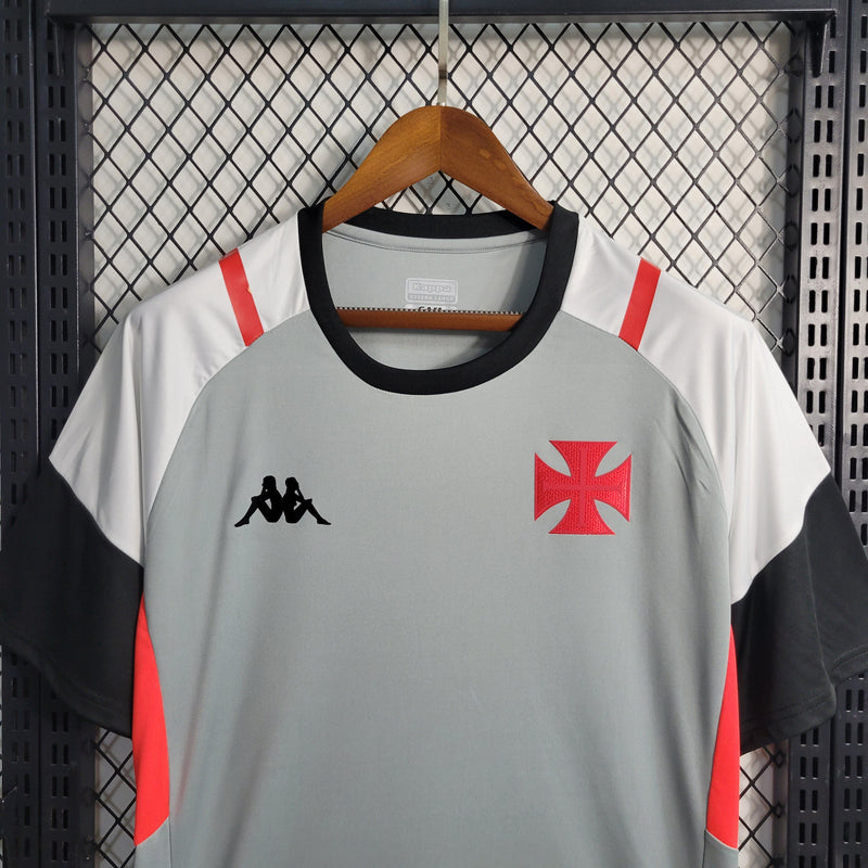 CAMISA DO VASCO 23/24 CINZA E BRANCO TREINO