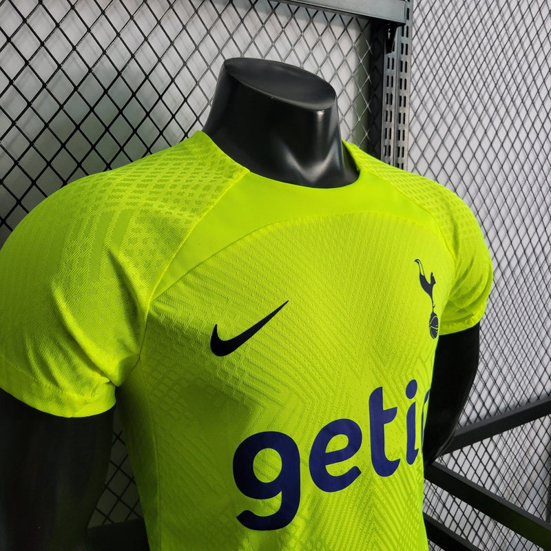 CAMISA DO TOTTENHAN 22/23 VERDE NEON VERSÃO PLAYER