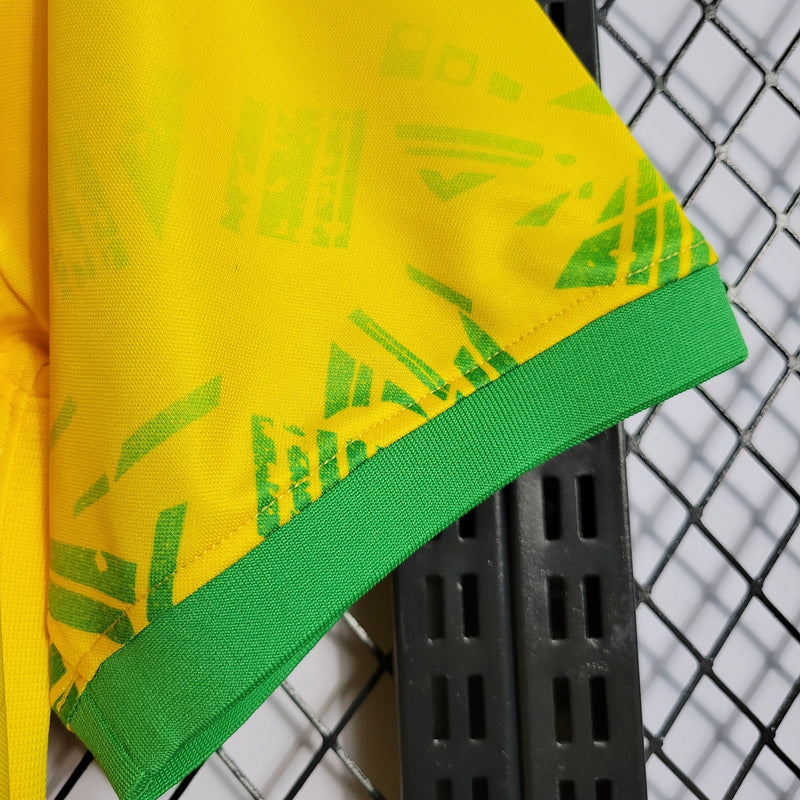 CAMISA DA SELEÇÃO DO BRASIL  22/23 AMARELO EDIÇÃO CRISTO