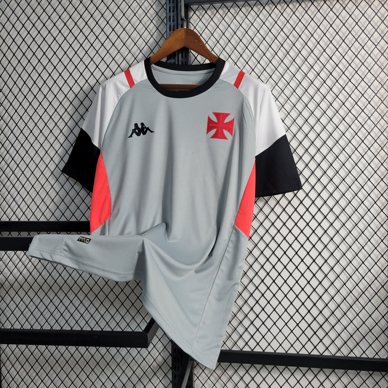 CAMISA DO VASCO 23/24 CINZA E BRANCO TREINO